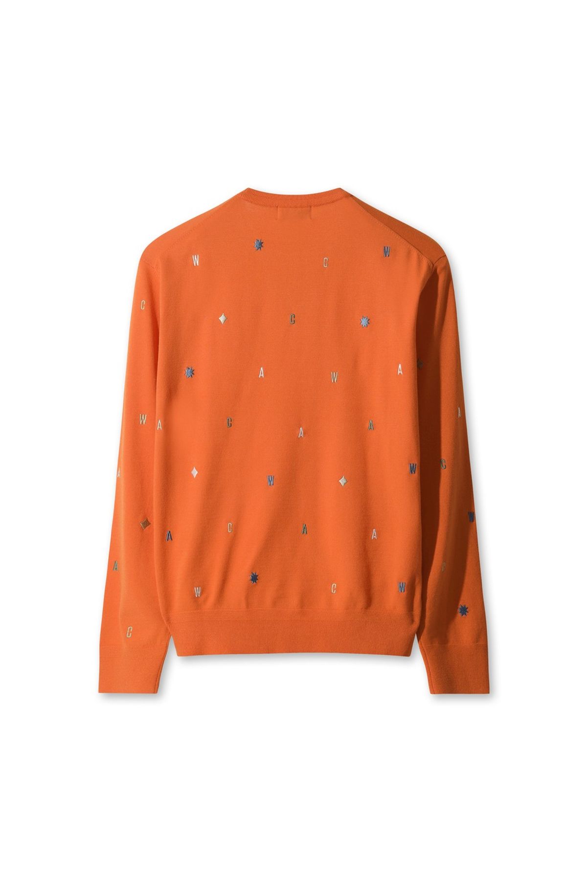 왁(WAAC) Men Embrodiery Allover Sweater WMWAA25603ORX