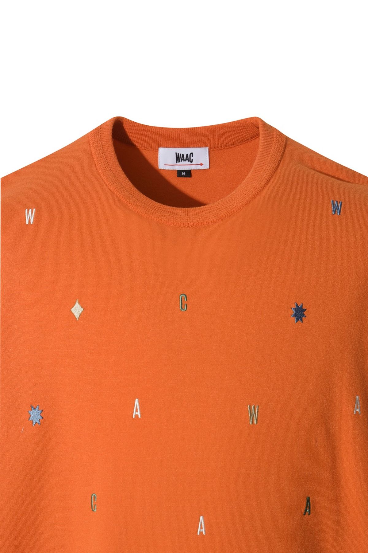 왁(WAAC) Men Embrodiery Allover Sweater WMWAA25603ORX