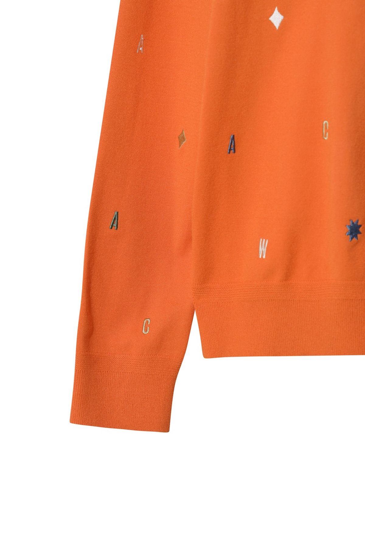 왁(WAAC) Men Embrodiery Allover Sweater WMWAA25603ORX