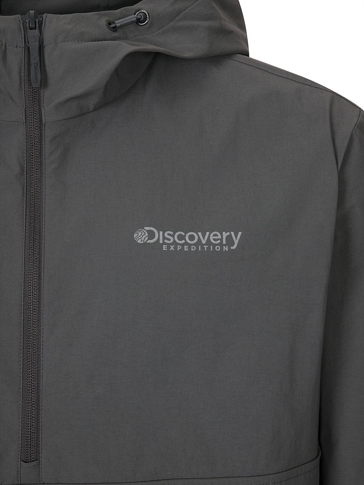 디스커버리 익스페디션(DISCOVERY EXPEDITION) 남성 내추럴 우븐 트레이닝 후드형 아노락 (D/GREY)