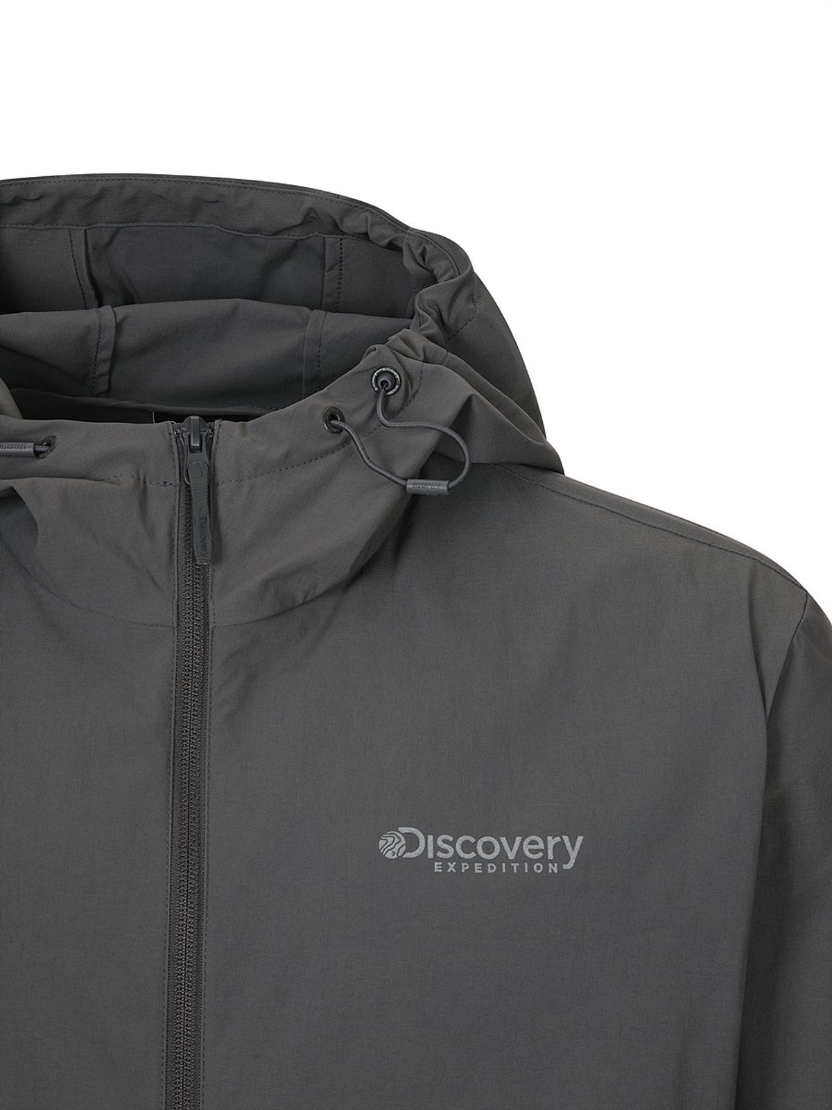 디스커버리 익스페디션(DISCOVERY EXPEDITION) 남성 내추럴 우븐 트레이닝 후드형 아노락 (D/GREY)