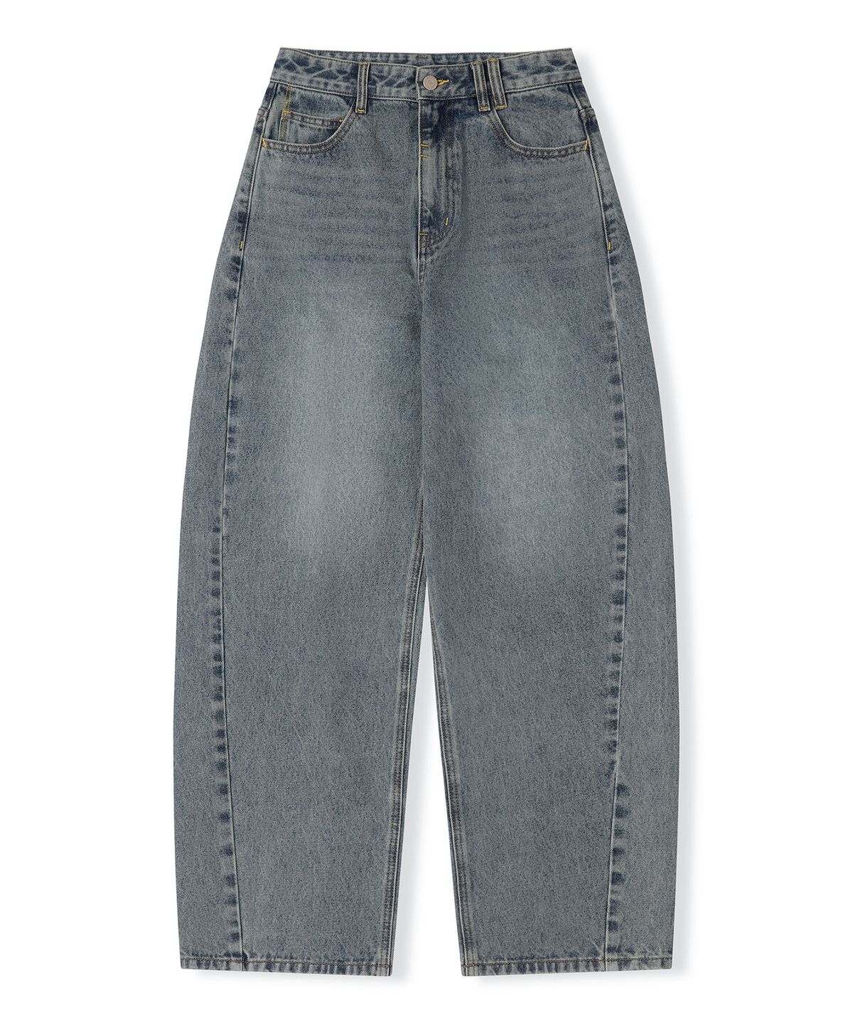 데케트 우먼(DECET WOMEN) Curved Wide Jeans DCWPT013BLUE