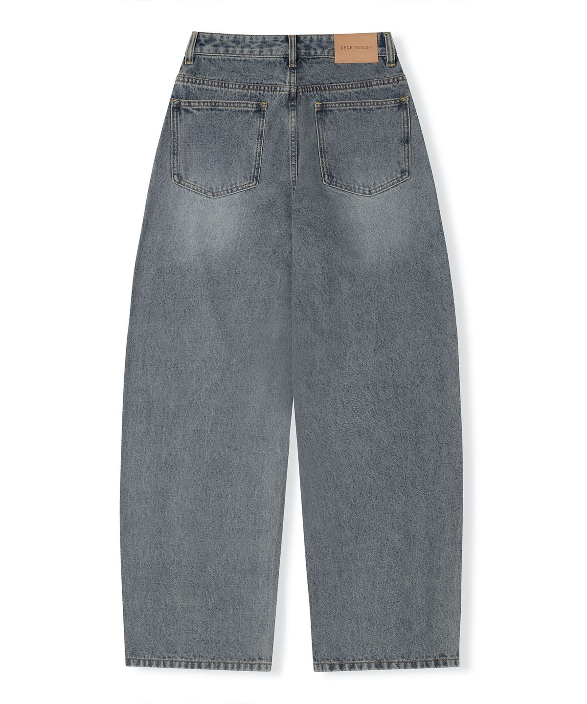 데케트 우먼(DECET WOMEN) Curved Wide Jeans DCWPT013BLUE