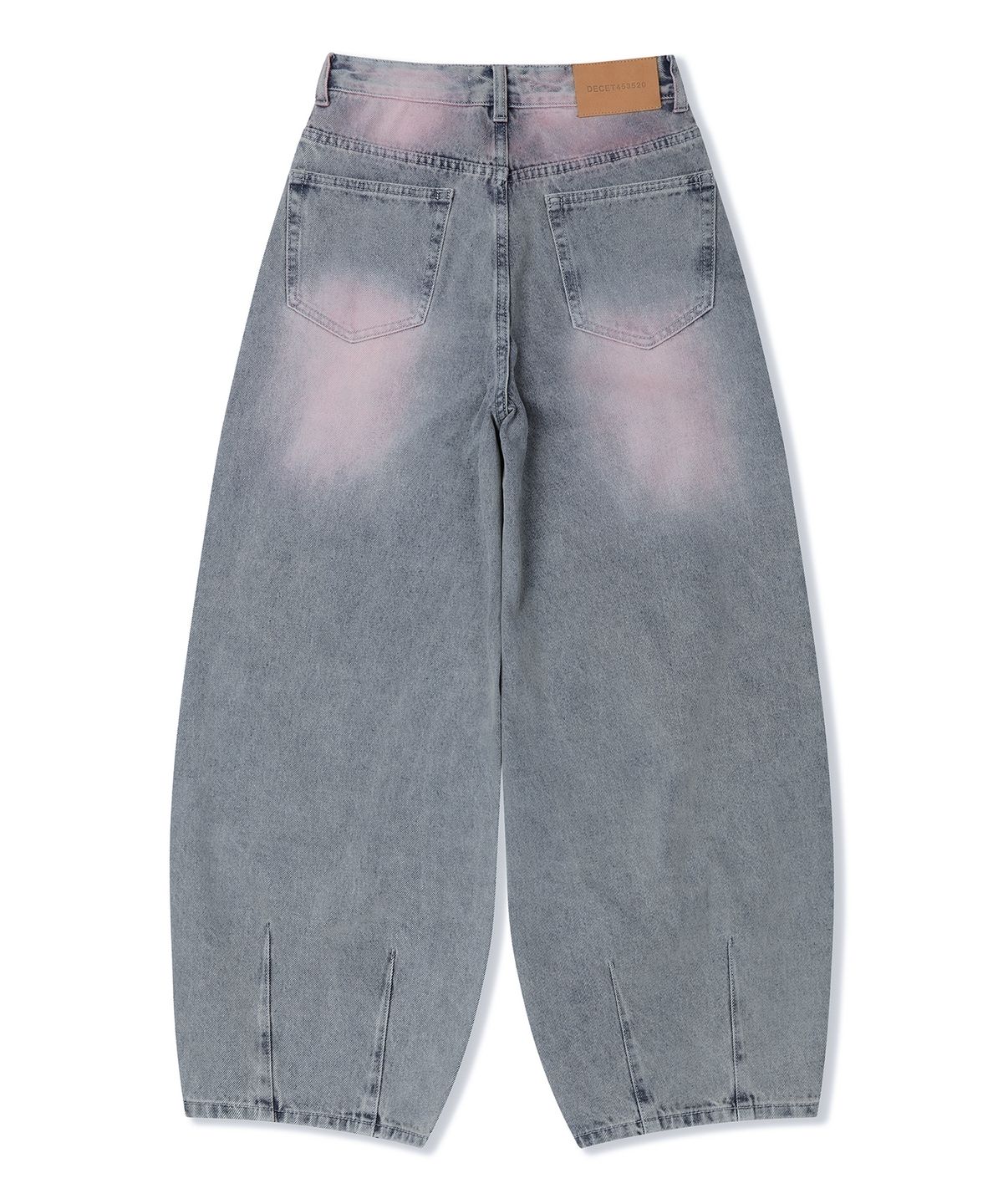 데케트 우먼(DECET WOMEN) Color Brush Balloon Jeans DCWPT010ASHBLUE