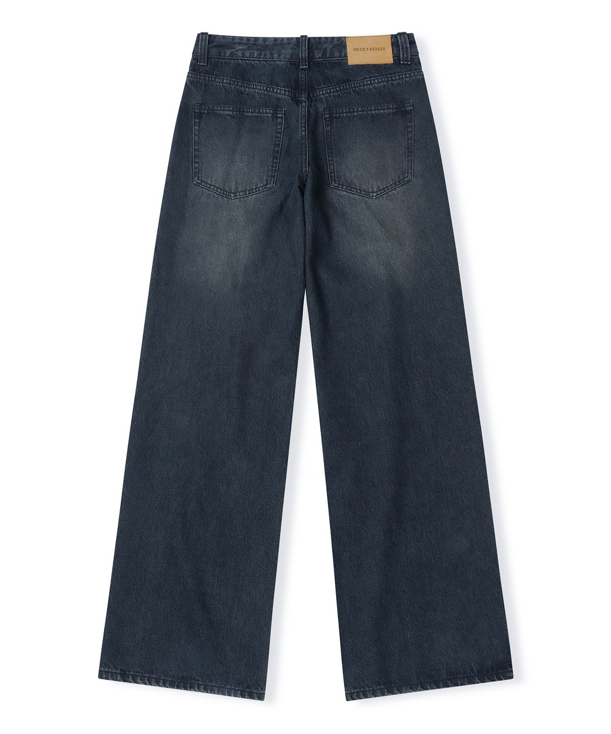 데케트 우먼(DECET WOMEN) Signature Low Rise Wide Jeans DCWPT004DBLUE