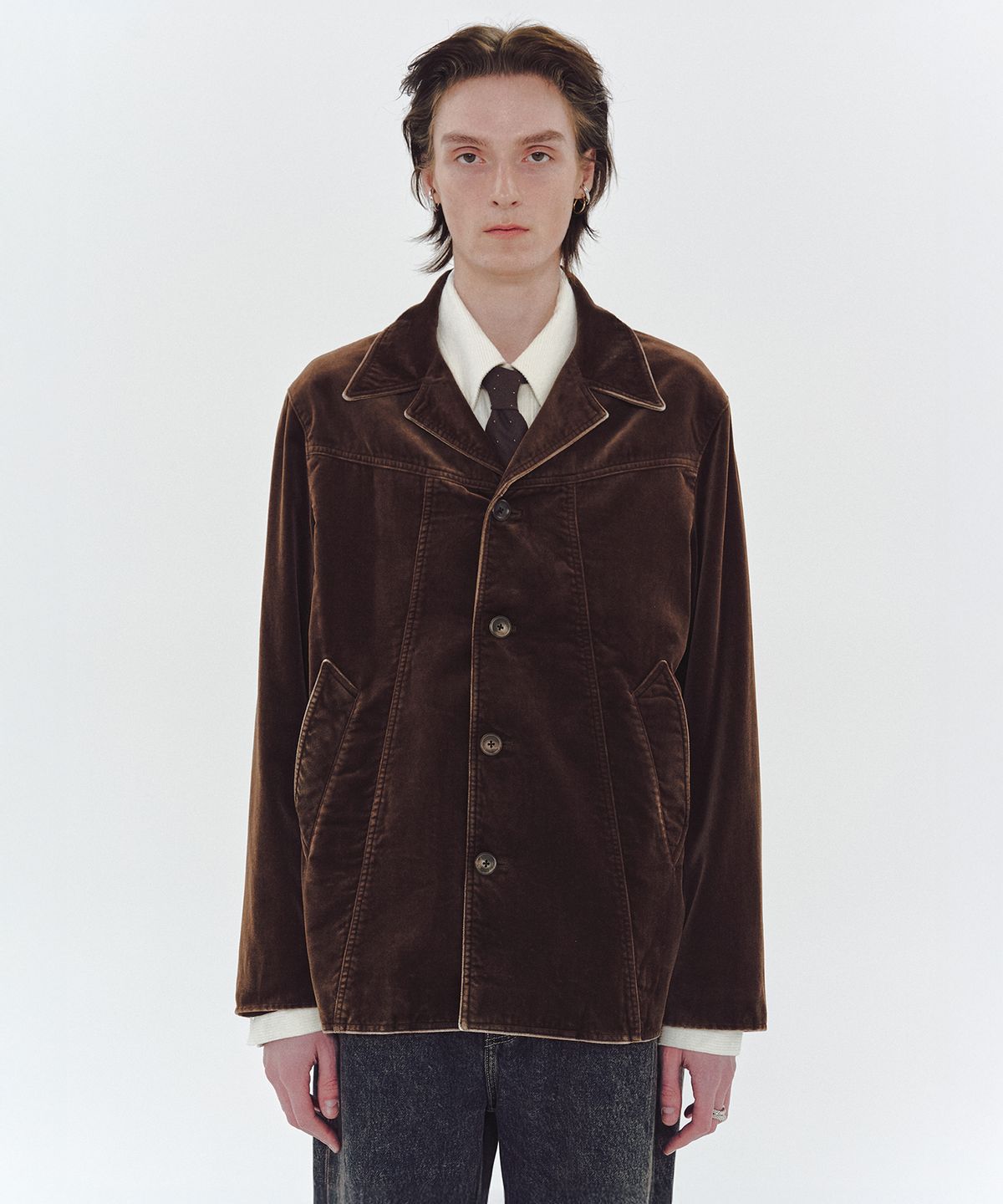 엠엠아이씨(MMIC) BOULEVARD COAT (BROWN)