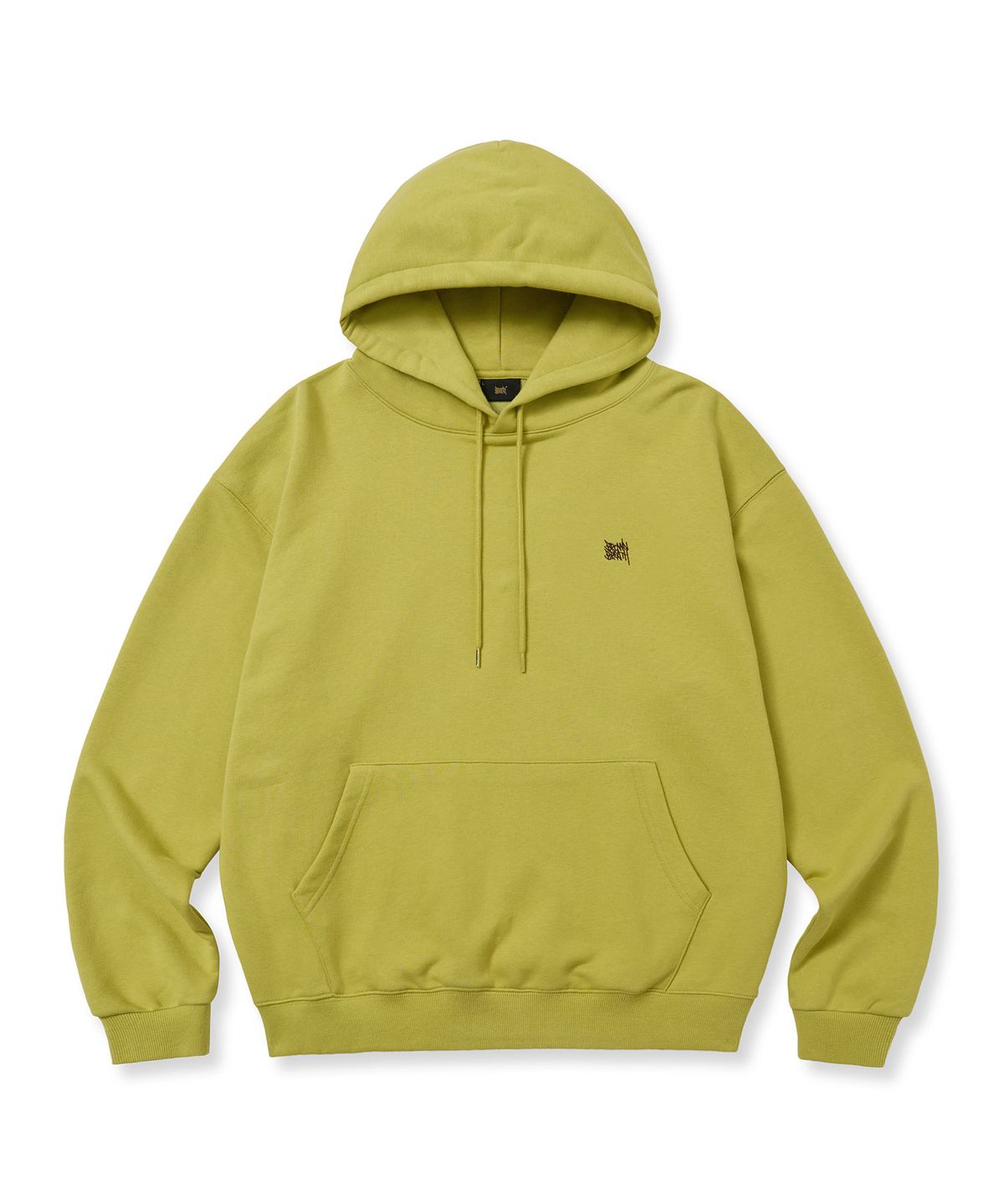 브라운브레스(BROWNBREATH) WAITING TAG V2 HOODIE - MUSTARD