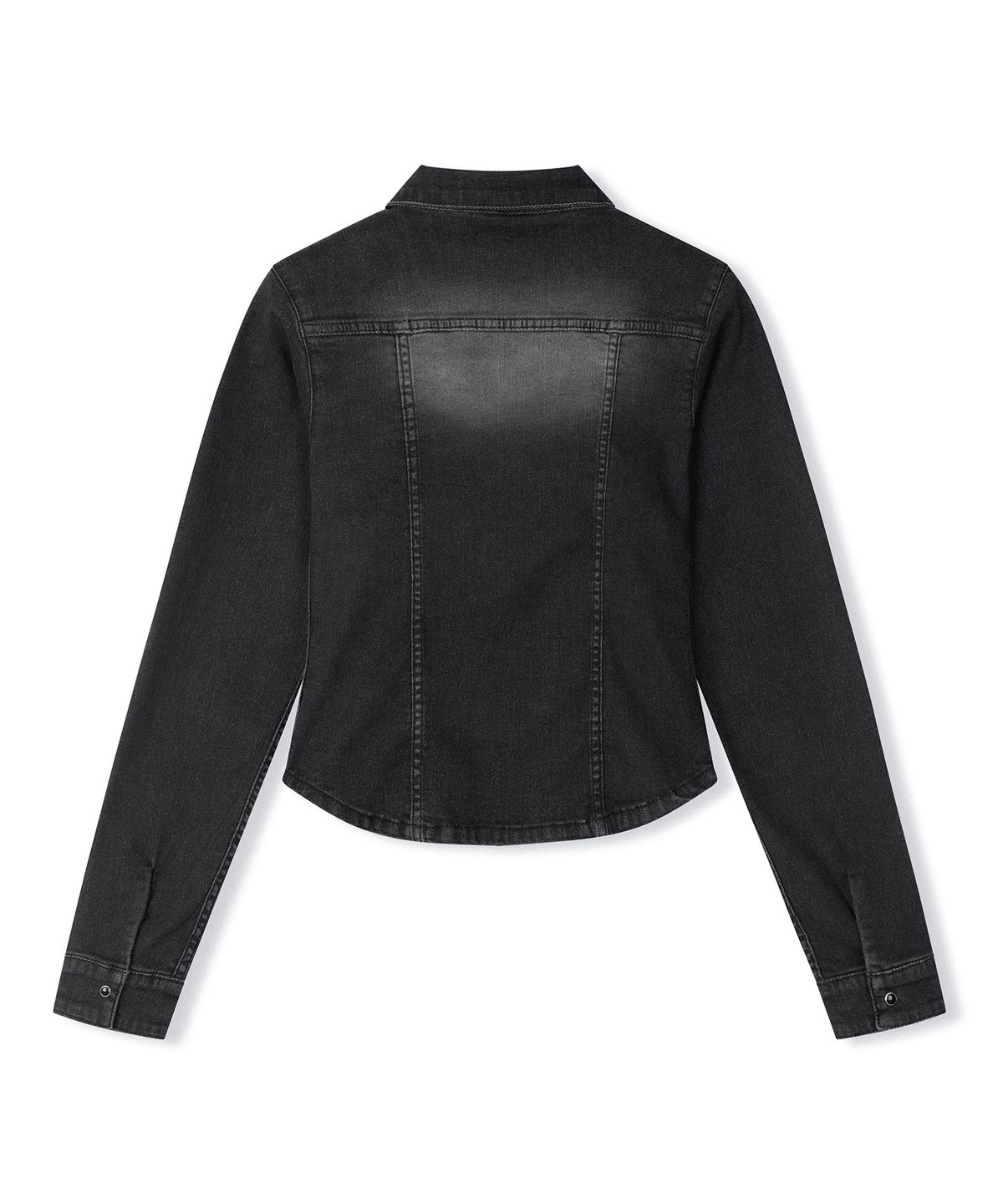 데케트 우먼(DECET WOMEN) Western Slim Denim Shirts DCWSH003BLACK