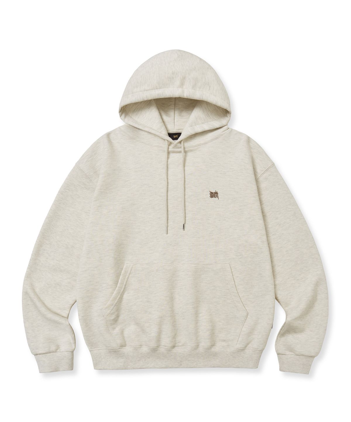브라운브레스(BROWNBREATH) WAITING TAG V2 HOODIE - OATMEAL