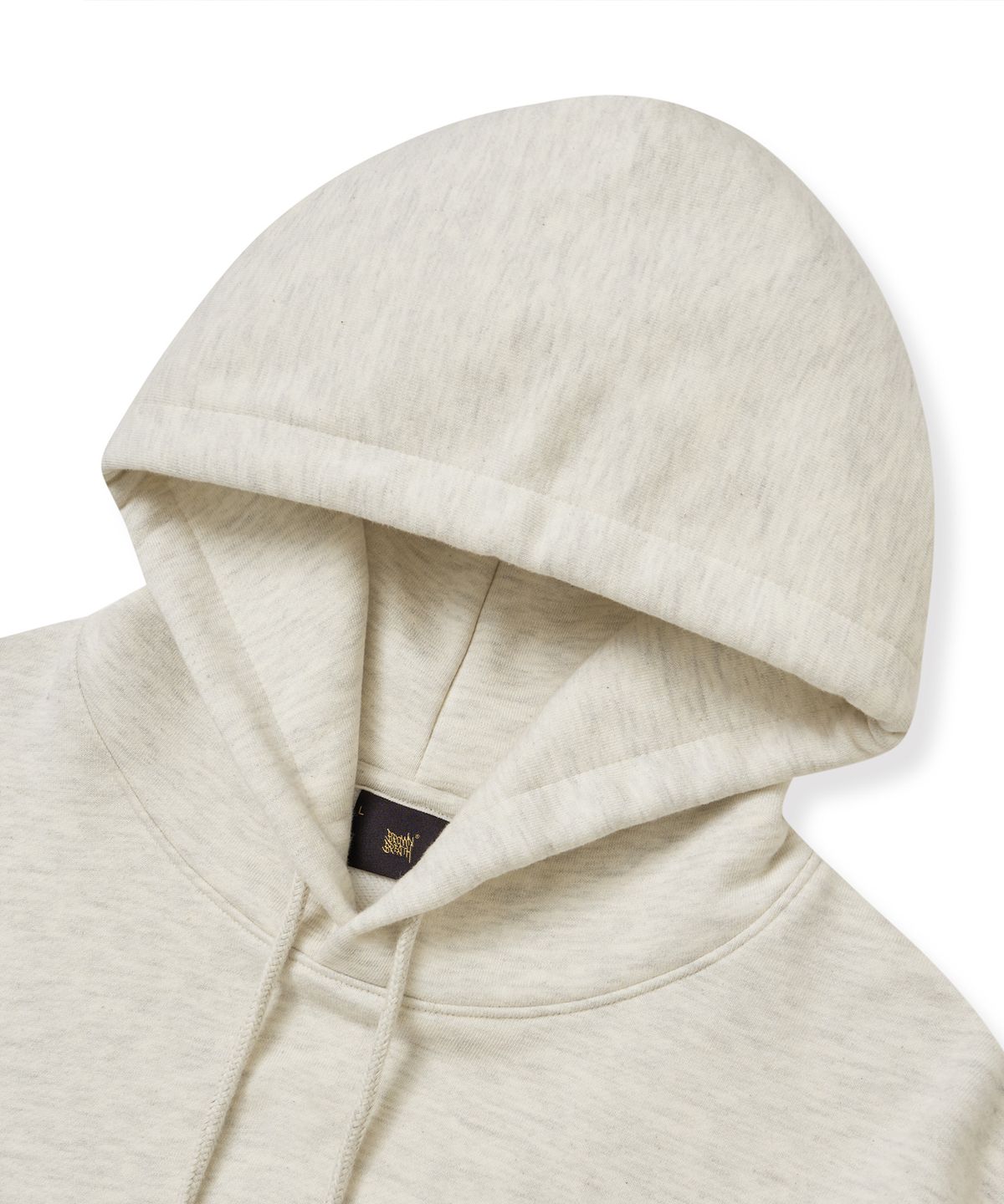 브라운브레스(BROWNBREATH) WAITING TAG V2 HOODIE - OATMEAL