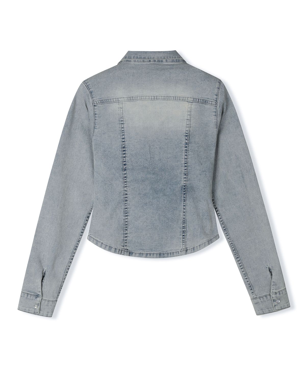 데케트 우먼(DECET WOMEN) Western Slim Denim Shirts DCWSH003LIGHTBLUE