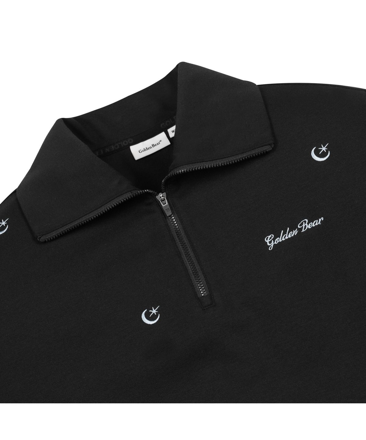 골든베어(GOLDEN BEAR) (W) Moon Embroidery Half Zip-up Sweat G5TAW25702BKX
