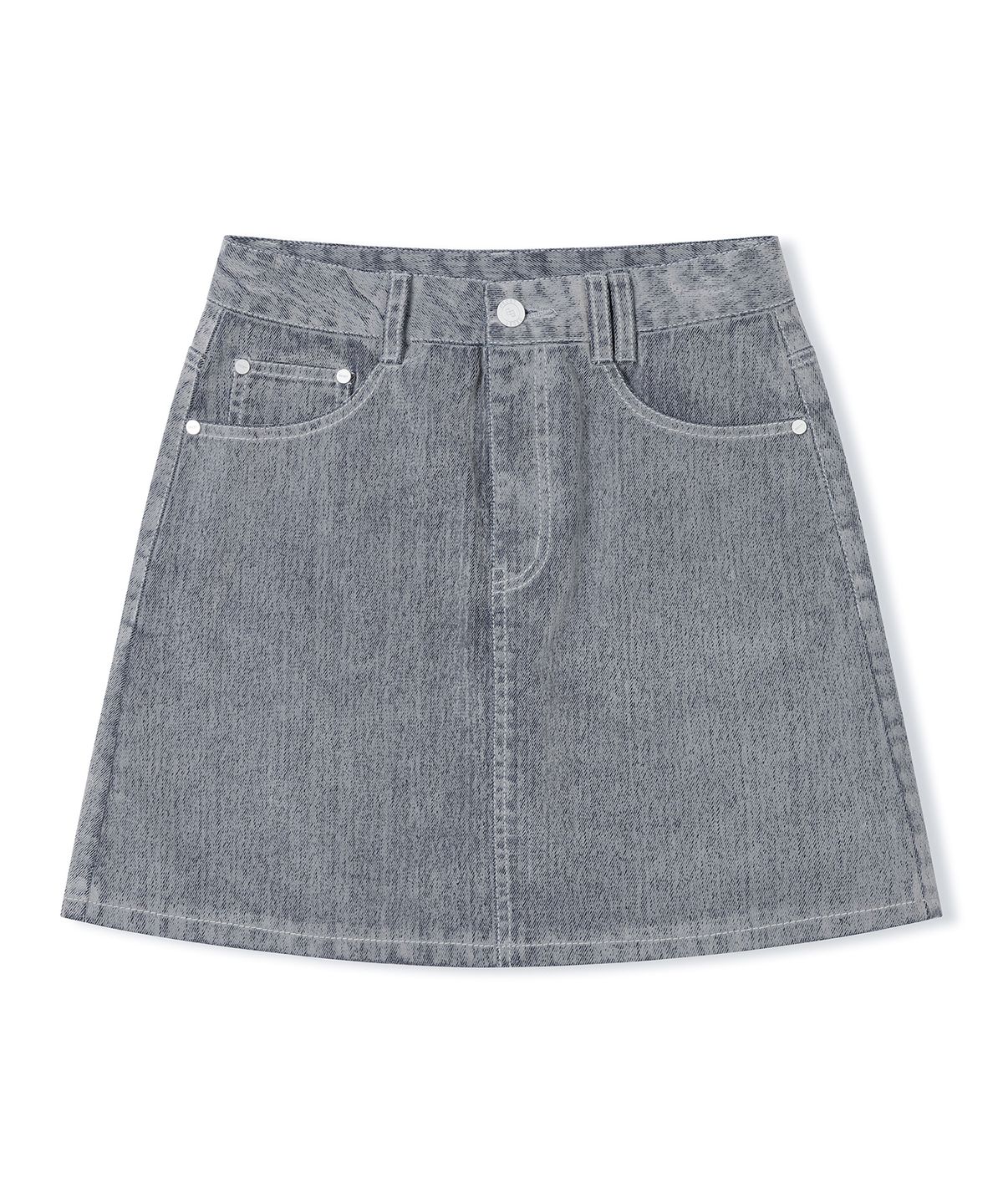 데케트 우먼(DECET WOMEN) [벨벳데님]Velvet Mini Skirt DCSK007FOGBLUE
