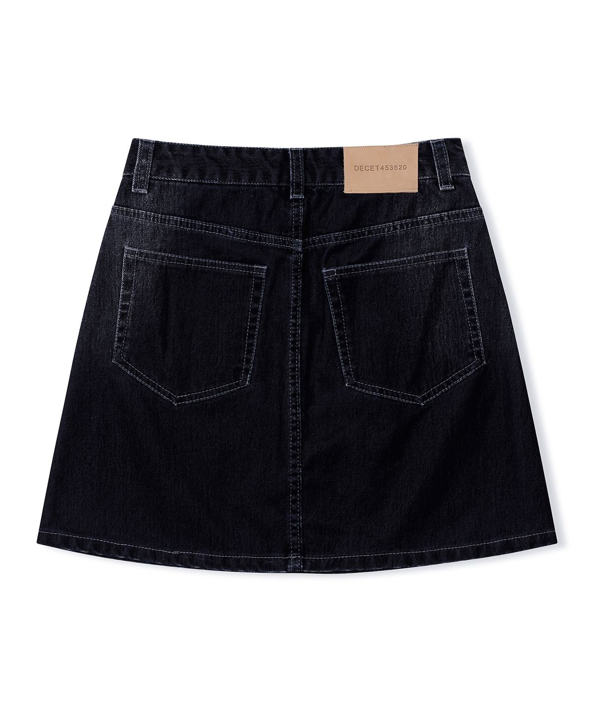 데케트 우먼(DECET WOMEN) [벨벳데님]Velvet Mini Skirt DCSK007DBLUE