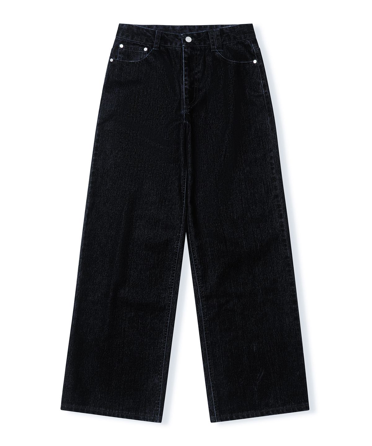 데케트 우먼(DECET WOMEN) [벨벳데님]Velvet Wide Jeans DCWPT018BLACK