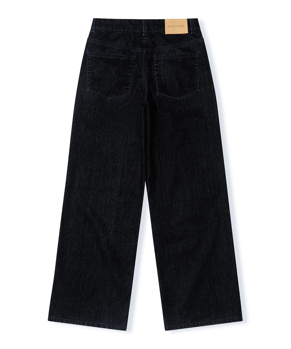 데케트 우먼(DECET WOMEN) [벨벳데님]Velvet Wide Jeans DCWPT018BLACK