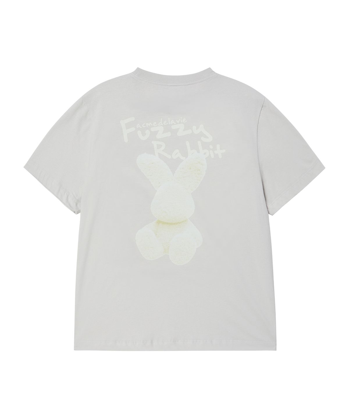 아크메드라비(ACME DE LA VIE) WOMAN DOODLE FUZZY RABBIT SHORT SLEEVE T-SHIRT (3 COLOR)