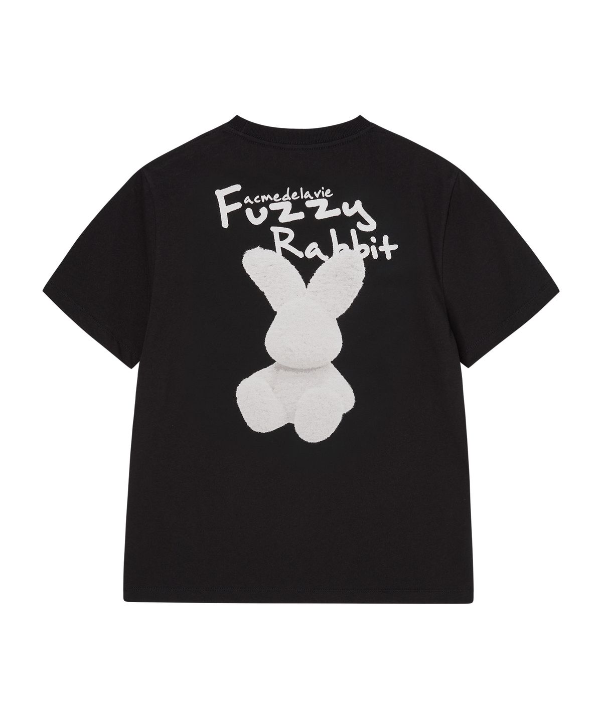 아크메드라비(ACME DE LA VIE) WOMAN DOODLE FUZZY RABBIT SHORT SLEEVE T-SHIRT (3 COLOR)