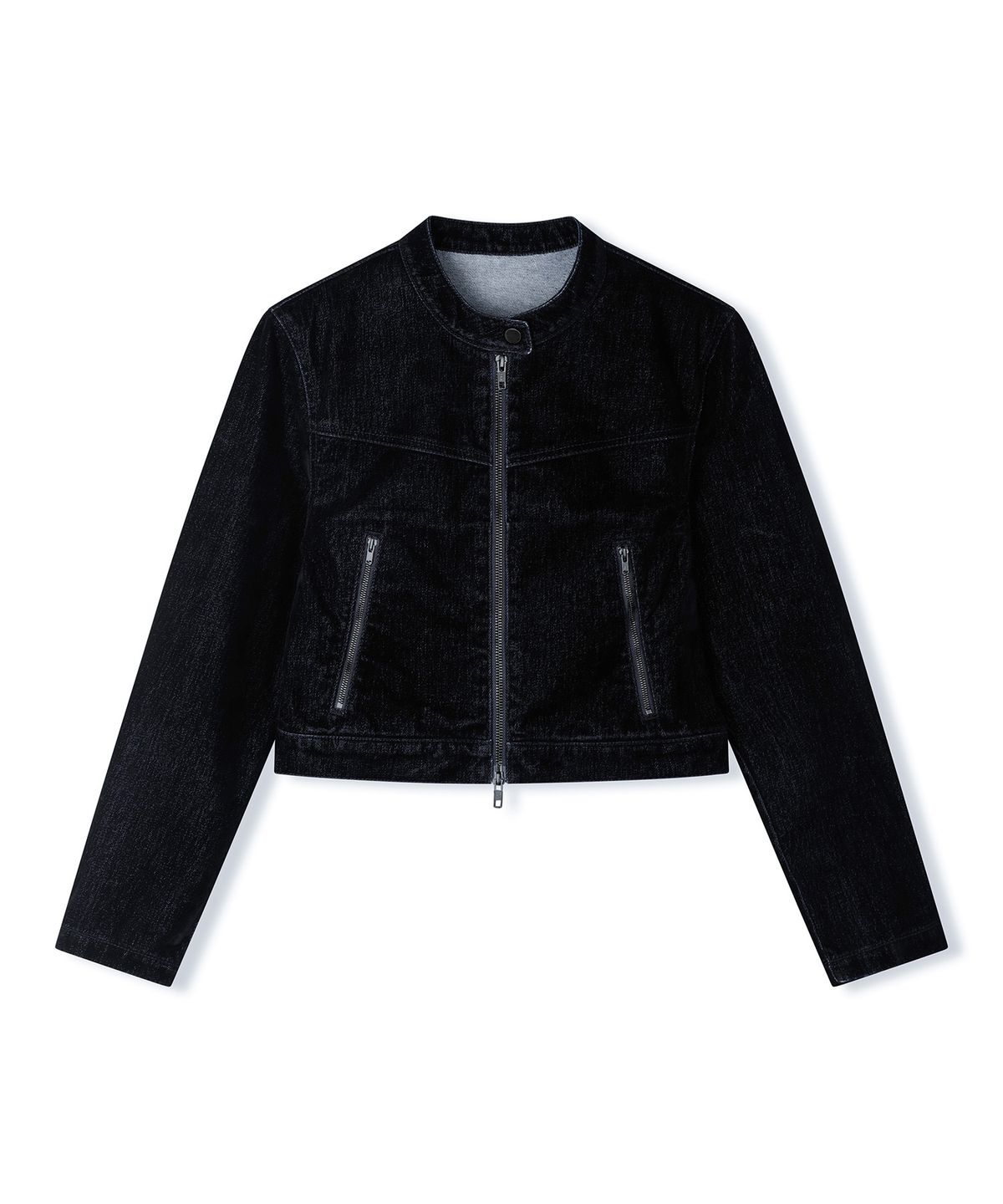 데케트 우먼(DECET WOMEN) [벨벳데님]Velvet Denim Jacket DCWJK001BLACK