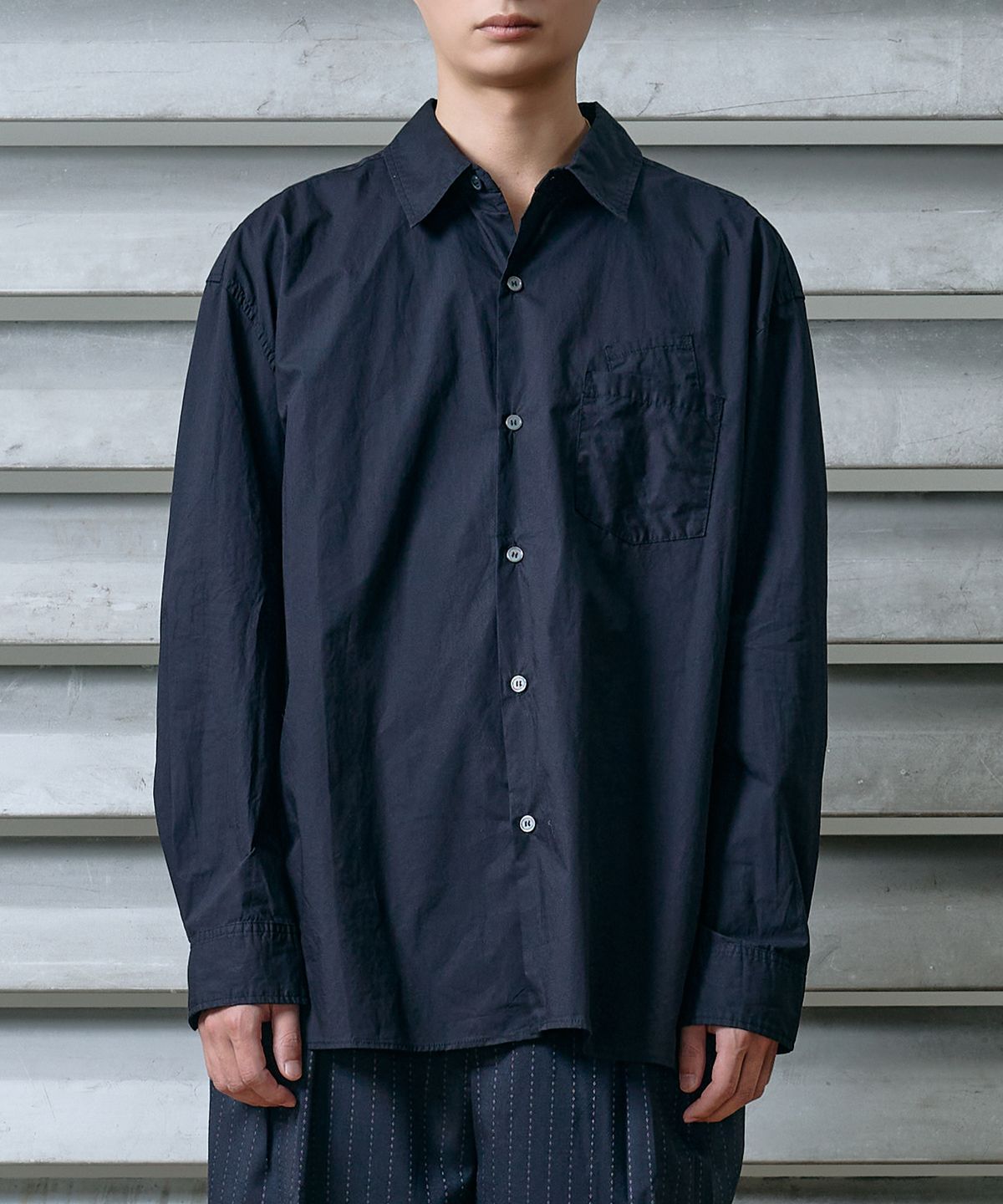 웨스켄(WESKEN) [UNISEX] COMFORT WASHED COTTON DOUBLE POCKET SHIRTS (9color)
