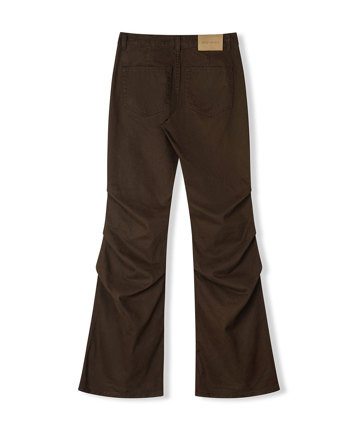 데케트 우먼(DECET WOMEN) Flared Shirring Pants DCWPT017BROWN