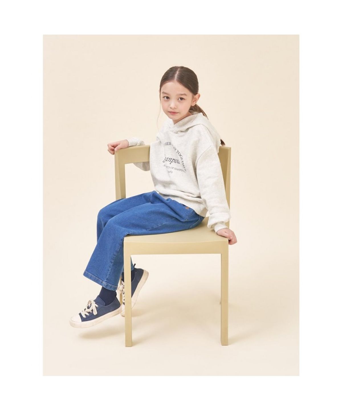 빈폴 키즈(BEANPOLE KIDS) 여아 후드 스웨트 셔츠  베이지 (BI5841G05A)