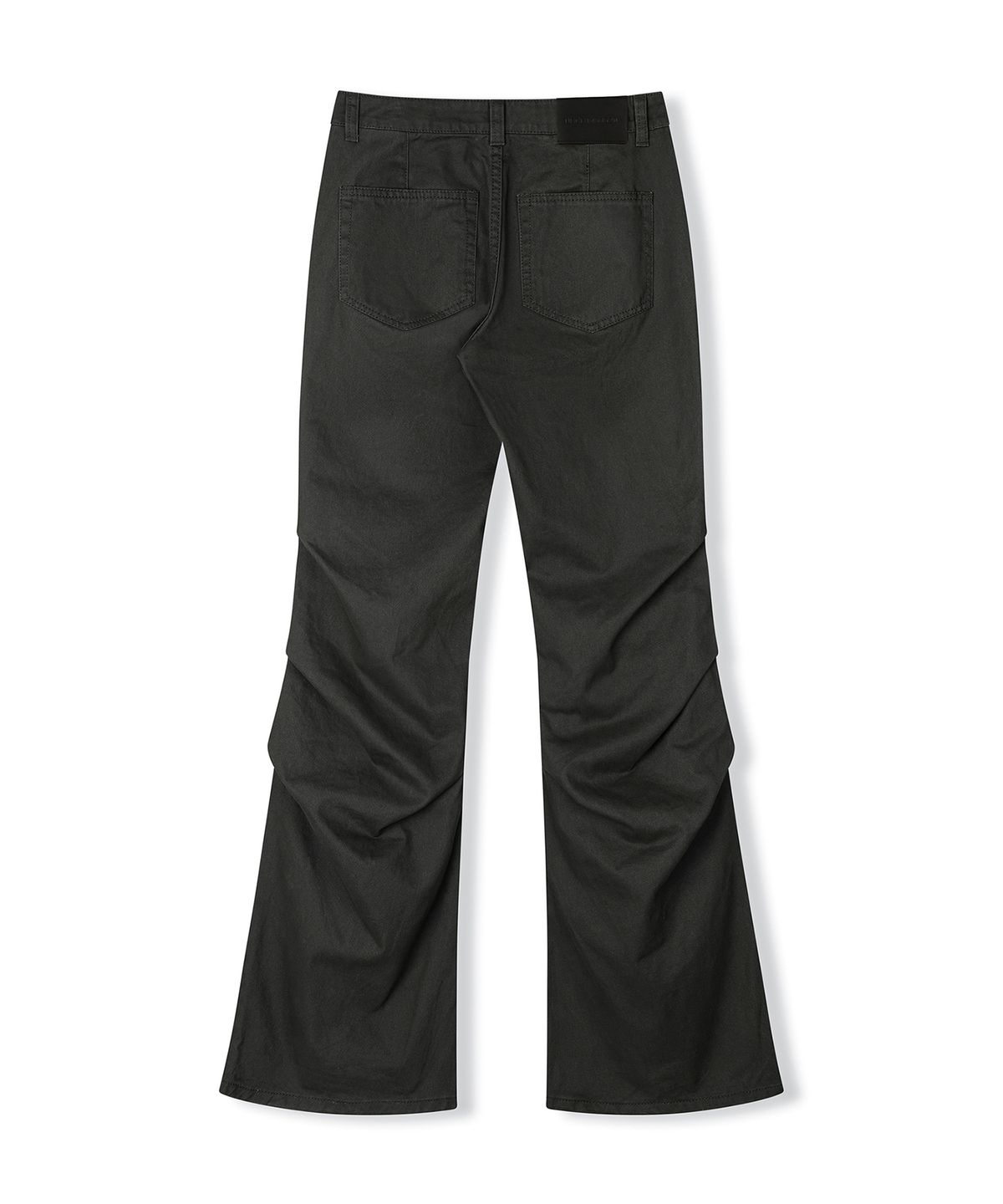 데케트 우먼(DECET WOMEN) Flared Shirring Pants DCWPT017CHARCOAL