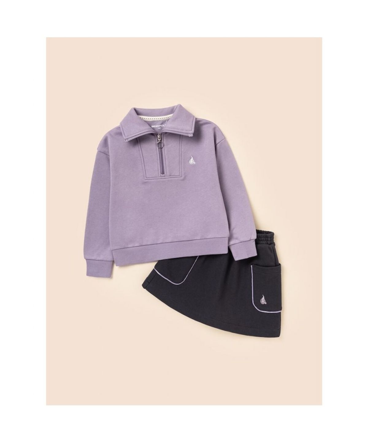 빈폴 키즈(BEANPOLE KIDS) 여아 반집업 상하 세트  라이트 퍼플 (BI5841G06V)