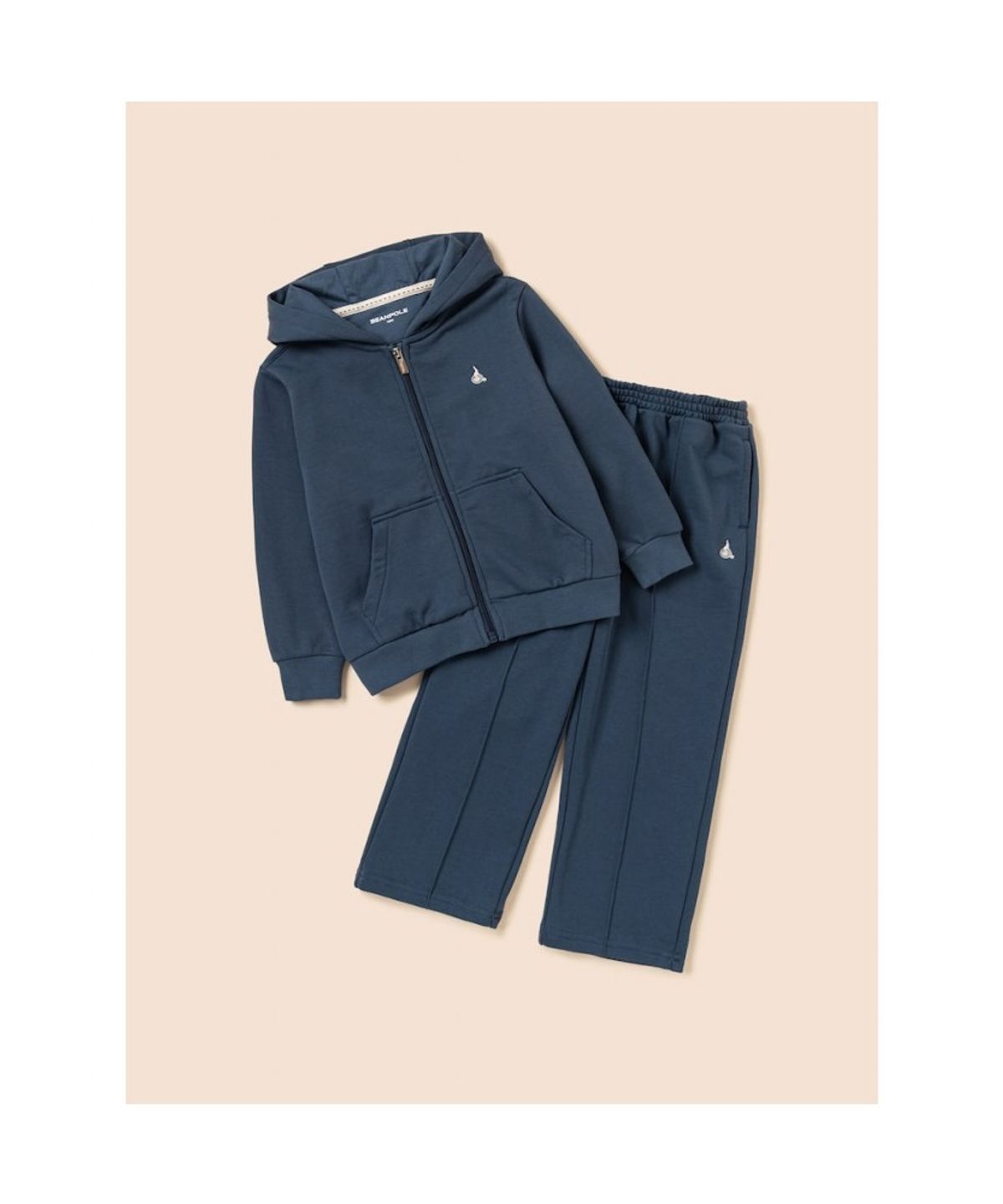 빈폴 키즈(BEANPOLE KIDS) 후드 집업 & 긴바지 2PCS 상하 세트  네이비 (BI5841U06R)