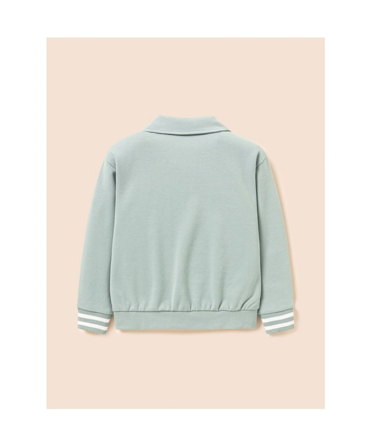 빈폴 키즈(BEANPOLE KIDS) 반집업 칼라 긴팔 & 반바지 2PCS 상하 세트  라이트 그린 (BI5841U09L)