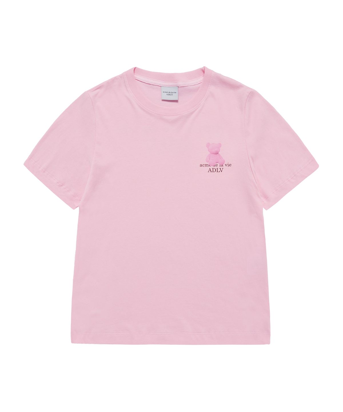 아크메드라비(ACME DE LA VIE) WOMAN FUZZY BEAR SHORT SLEEVE T-SHIRT (2 COLOR)