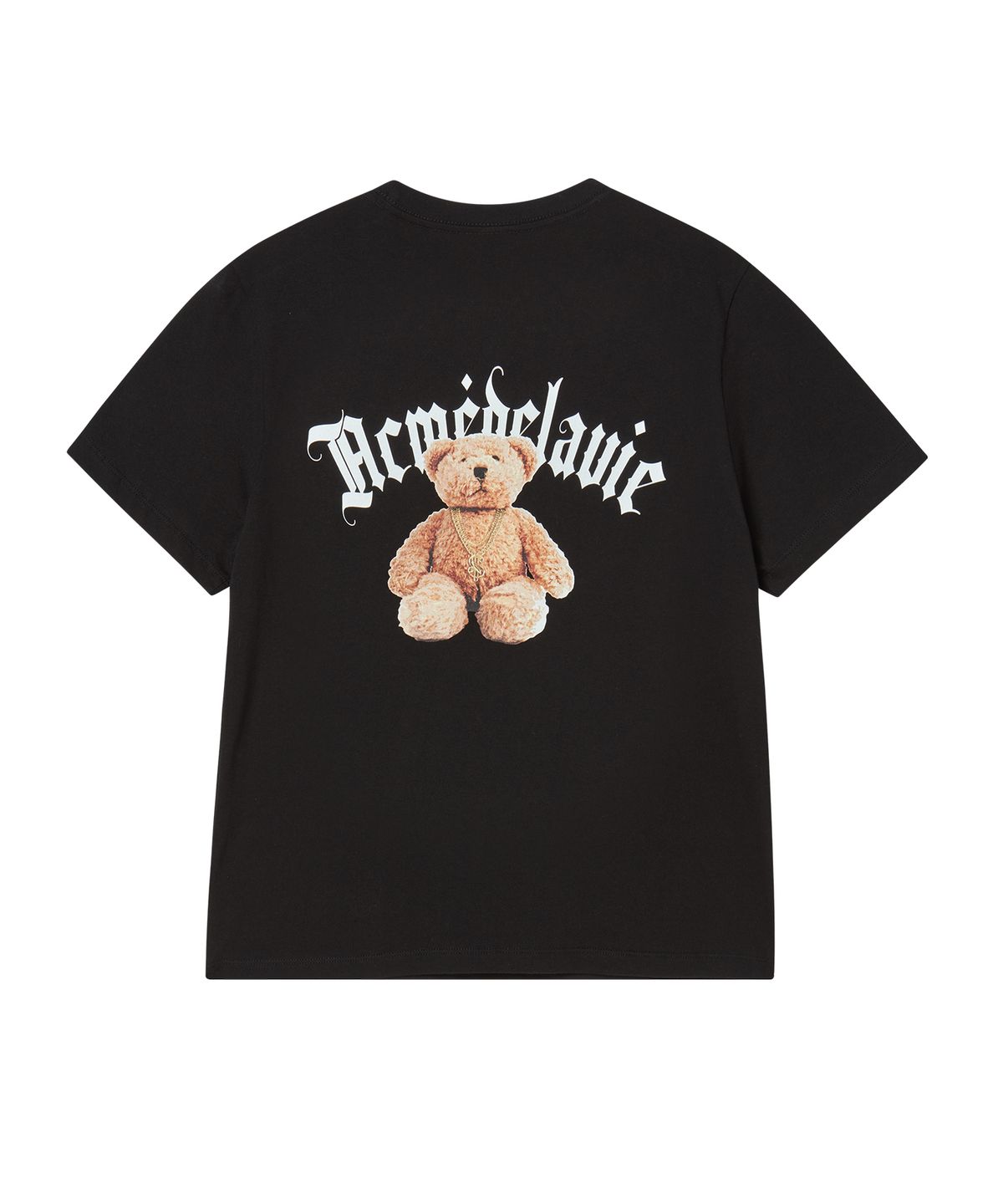 아크메드라비(ACME DE LA VIE) WOMAN GOLD CHAIN BEAR DOLL SHORT SLEEVE T-SHIRT (2 COLOR)