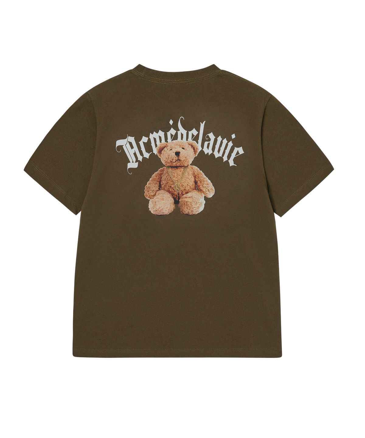 아크메드라비(ACME DE LA VIE) WOMAN GOLD CHAIN BEAR DOLL SHORT SLEEVE T-SHIRT (2 COLOR)