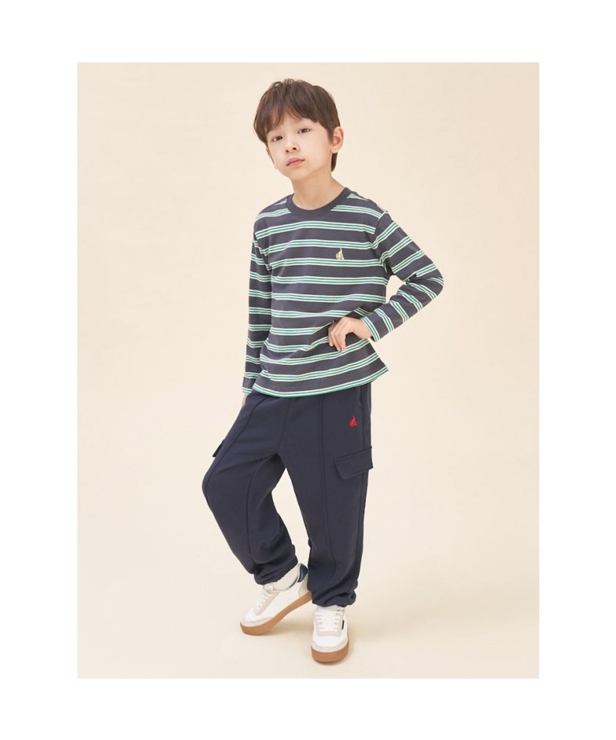 빈폴 키즈(BEANPOLE KIDS) 포켓 저지 와이드 팬츠  네이비 (BI5821U06R)