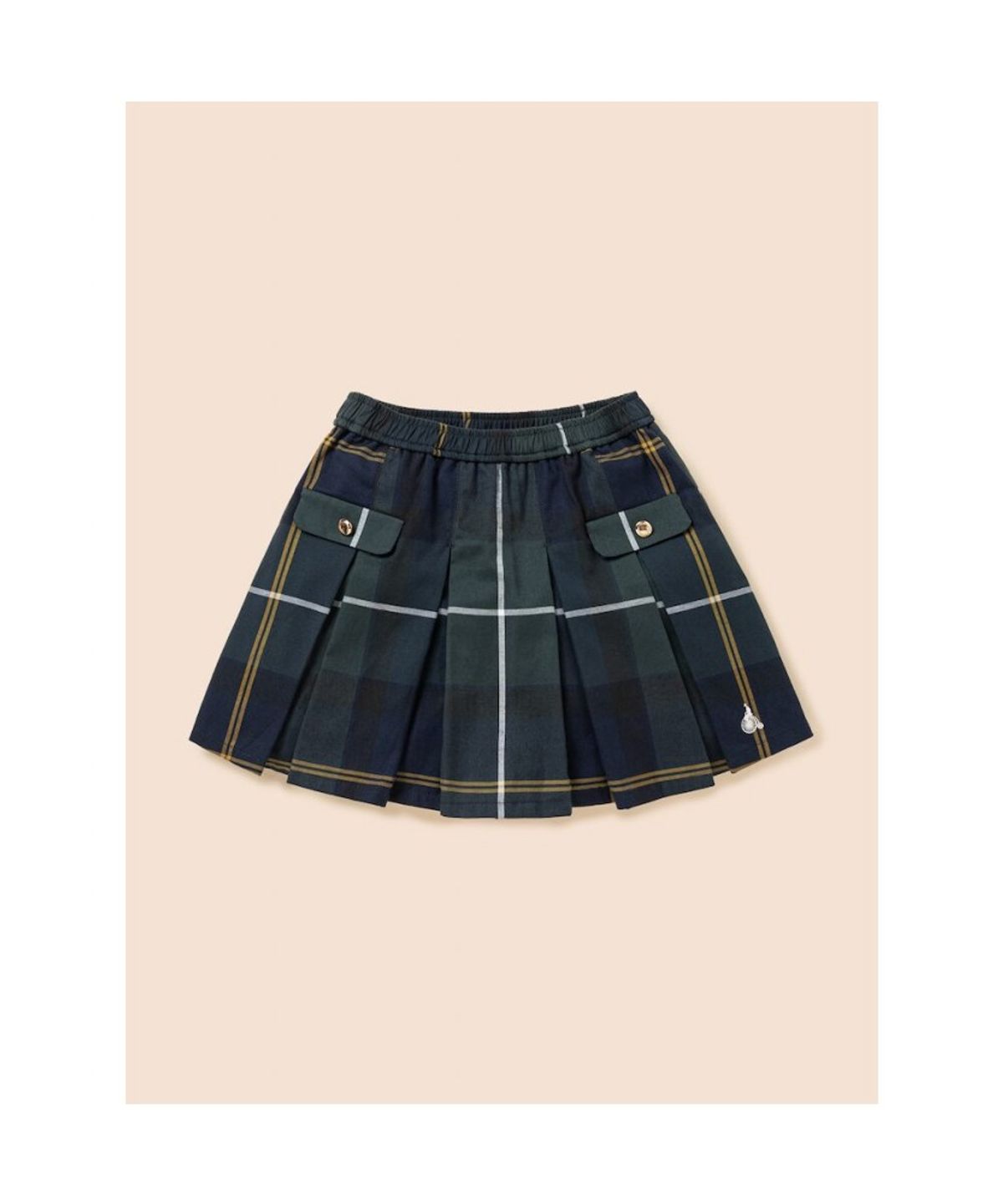 빈폴 키즈(BEANPOLE KIDS) 체크 플리츠 스커트  그린 (BI5827G06M)