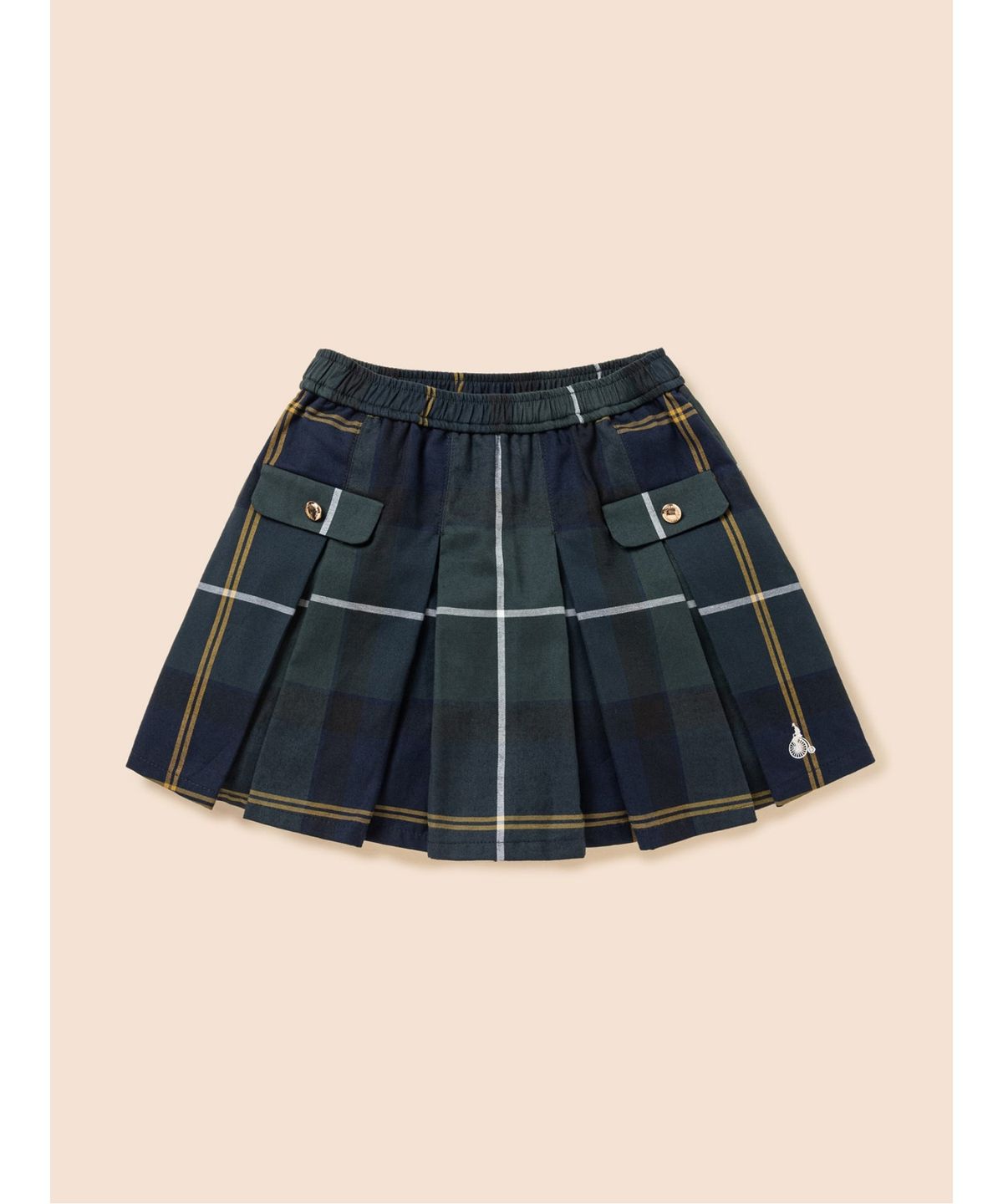 빈폴 키즈(BEANPOLE KIDS) 체크 플리츠 스커트  그린 (BI5827G06M)