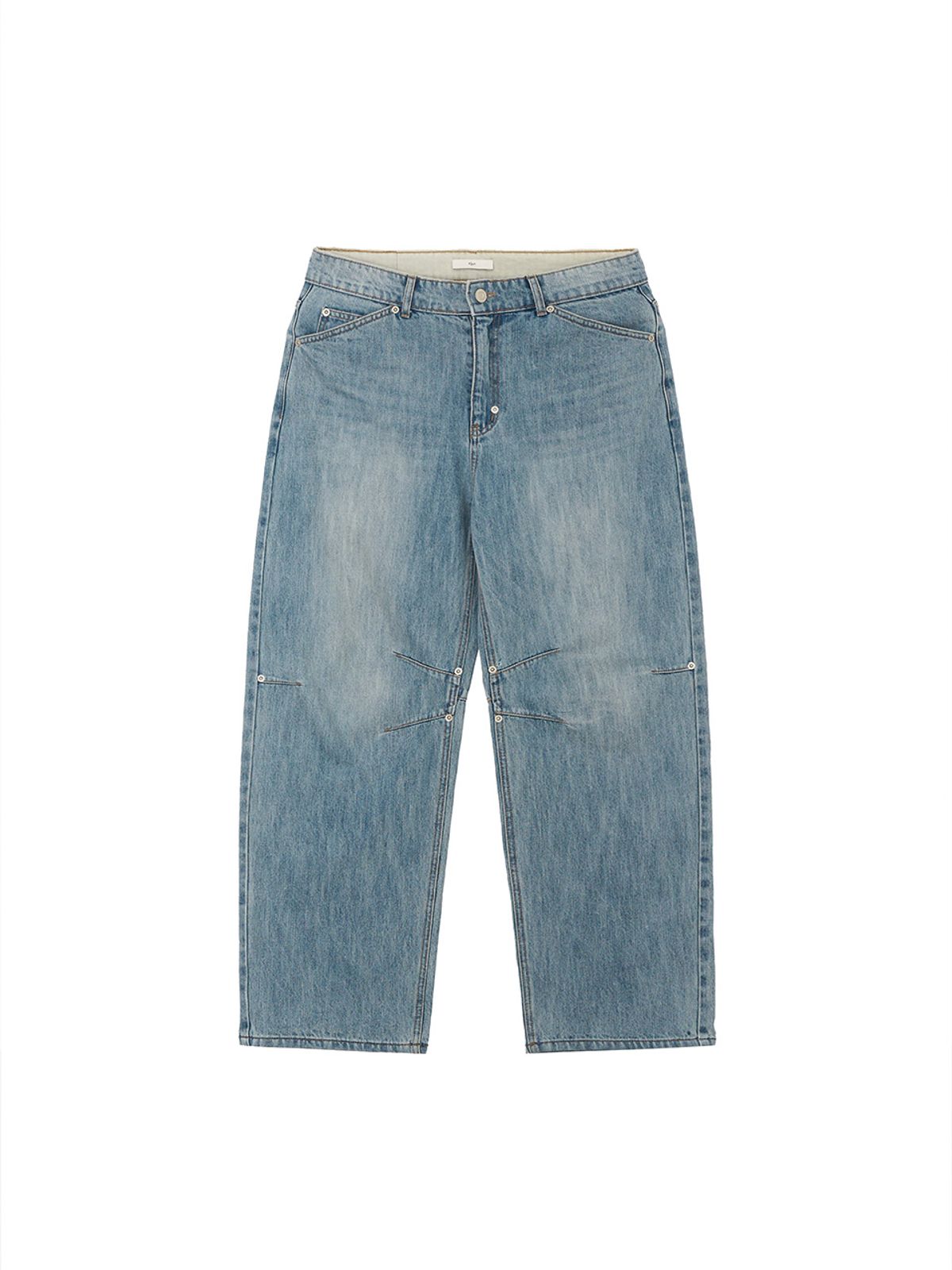 기준 맨(KIJUN MEN) Structured Studded Denim Washed