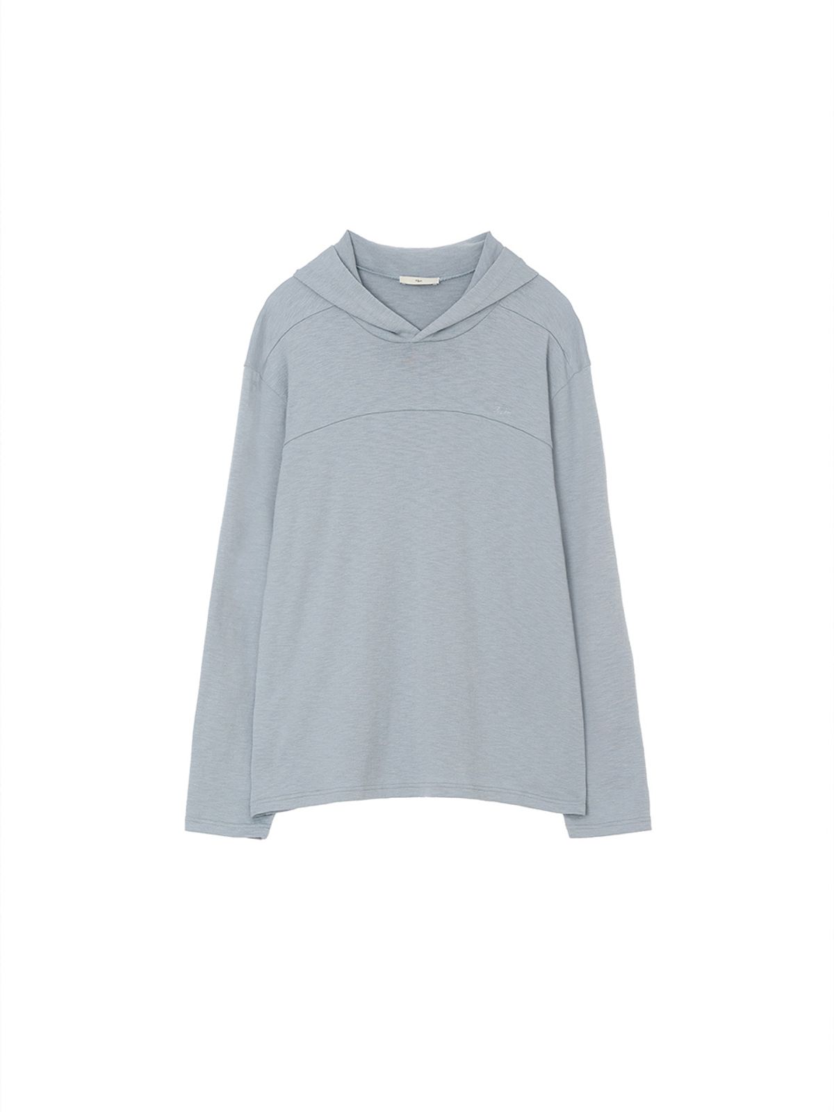 기준 맨(KIJUN MEN) Snug Knit Hood Tee Dusty Blue