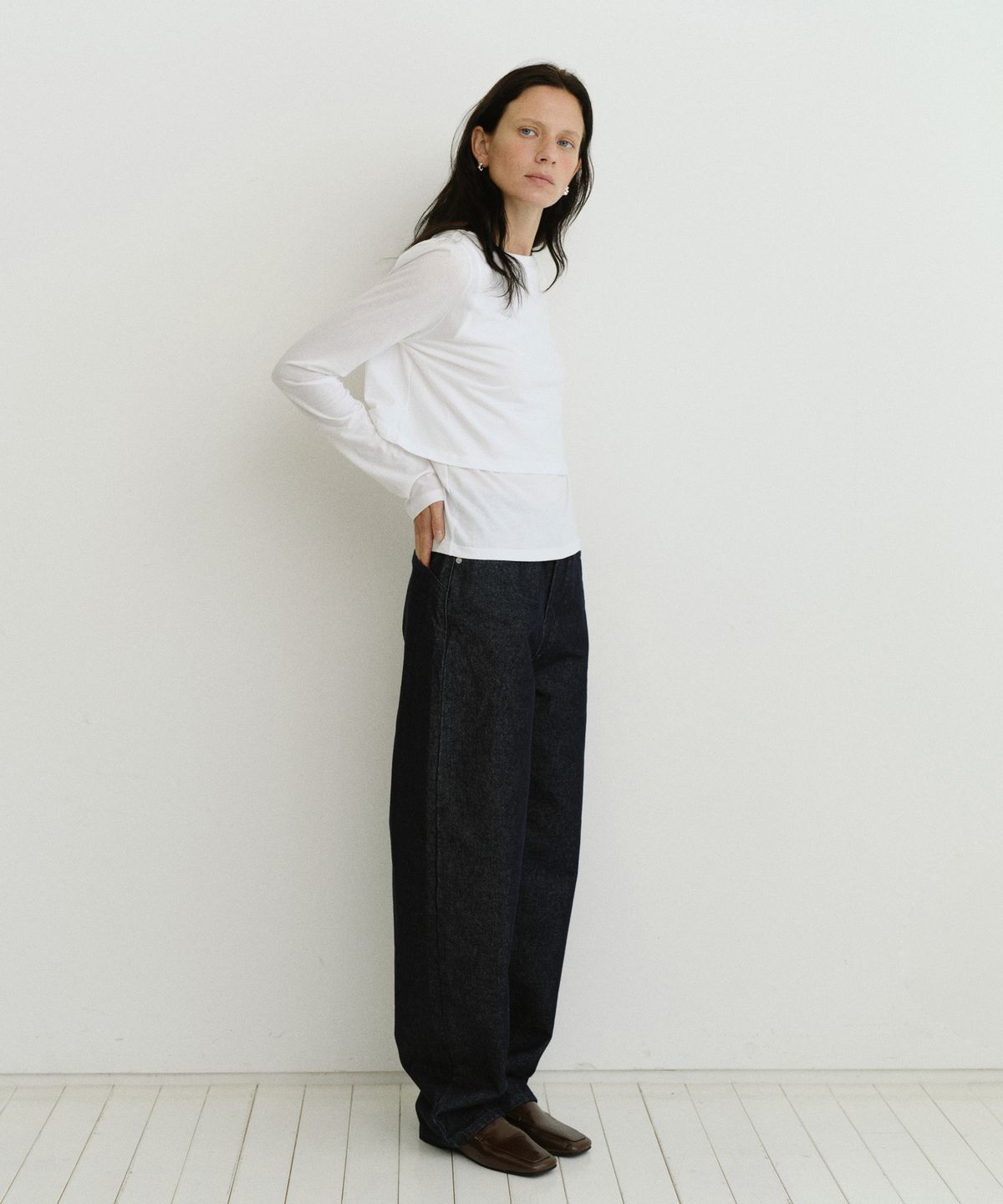 유라고(URAGO) Layered boatneck t-shirt