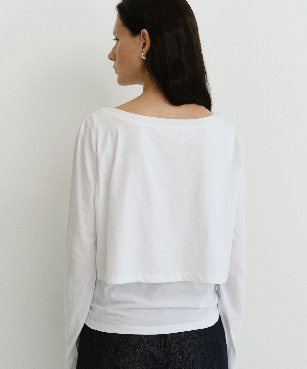 유라고(URAGO) Layered boatneck t-shirt