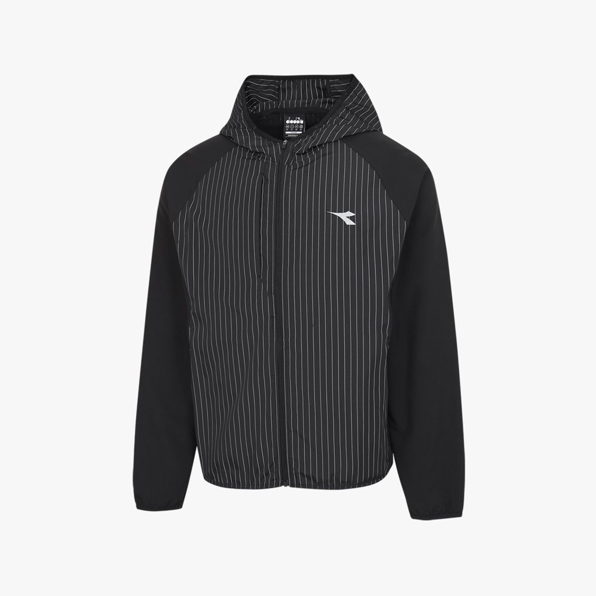 디아도라(diadora) 패커블 러닝 바람막이 자켓 BLACK