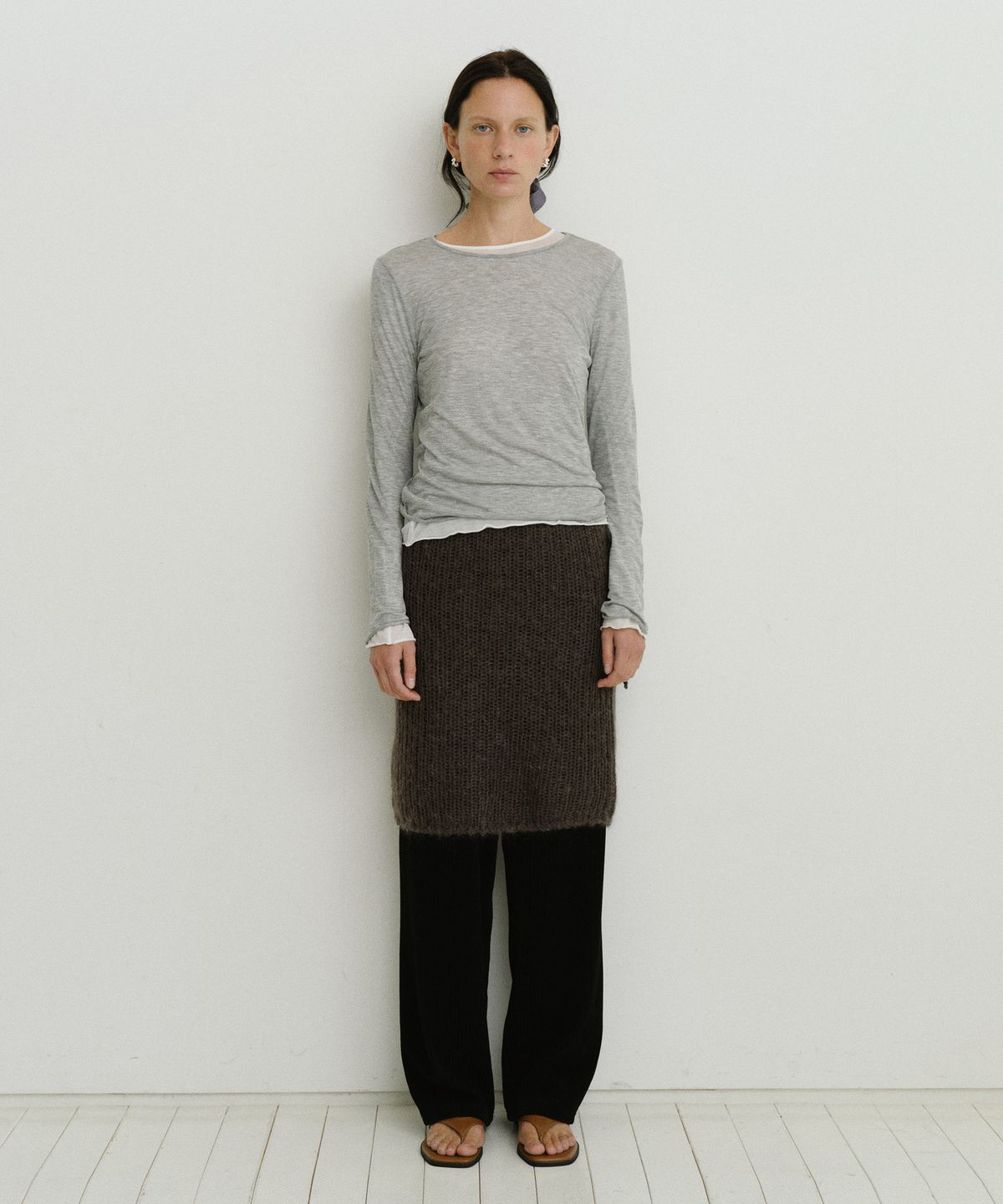 유라고(URAGO) Vertical banding pants