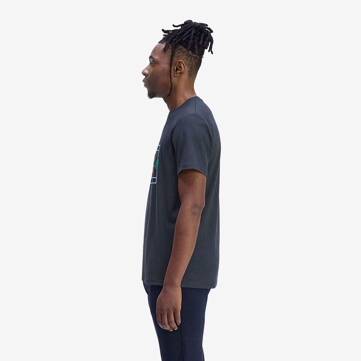 프레드페리(FRED PERRY) [Sport] 테니스 코트 그래픽 티셔츠 - 네이비 AFPM2531311-608