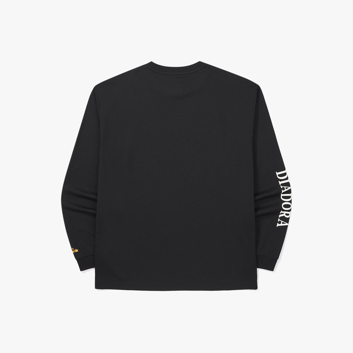 디아도라(diadora) AIRTEX 레터링 긴팔 티셔츠 BLACK