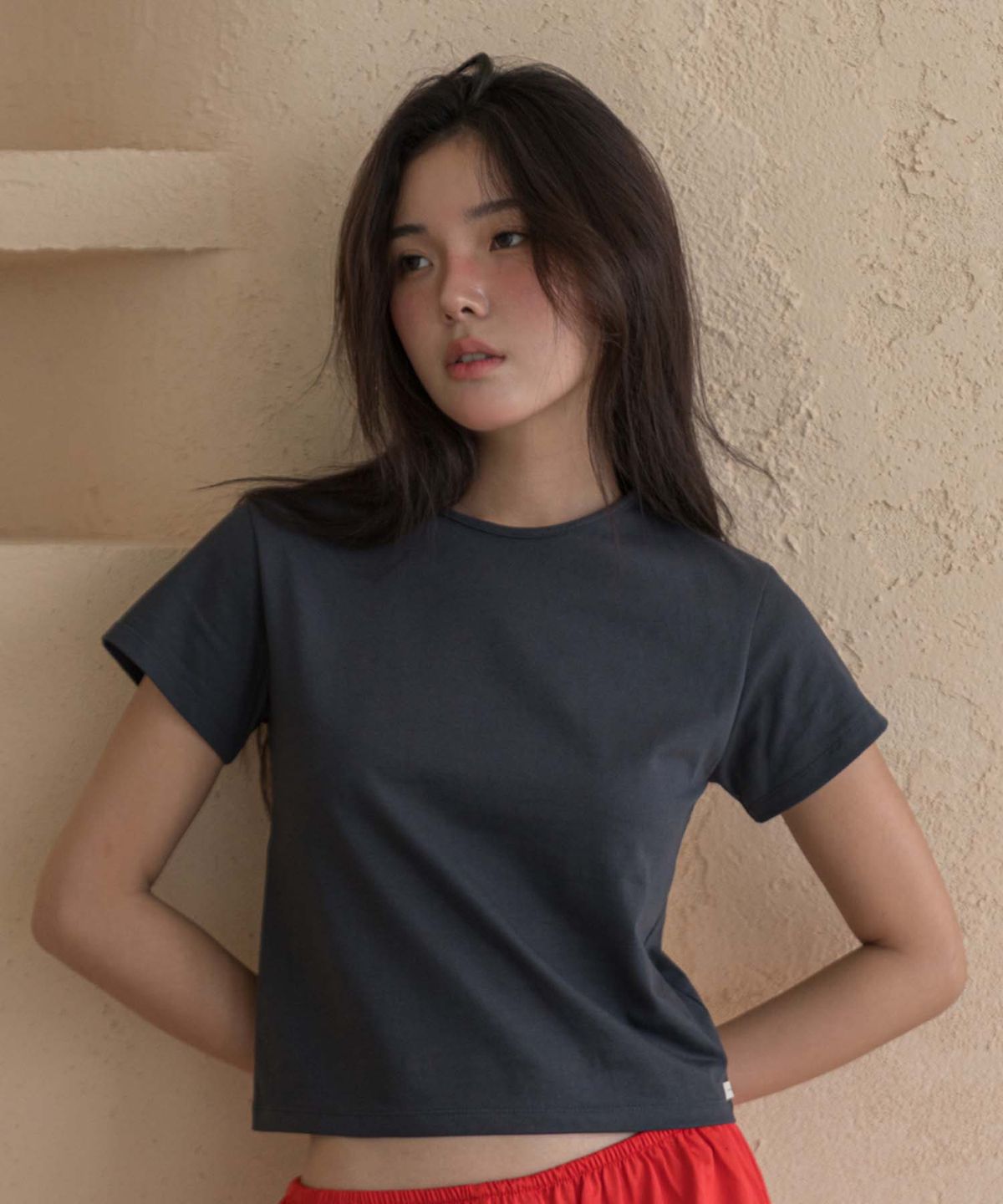 도로시와(DOROSIWA) [Cool] Minimal Garments Washable T-Shirt_7colors