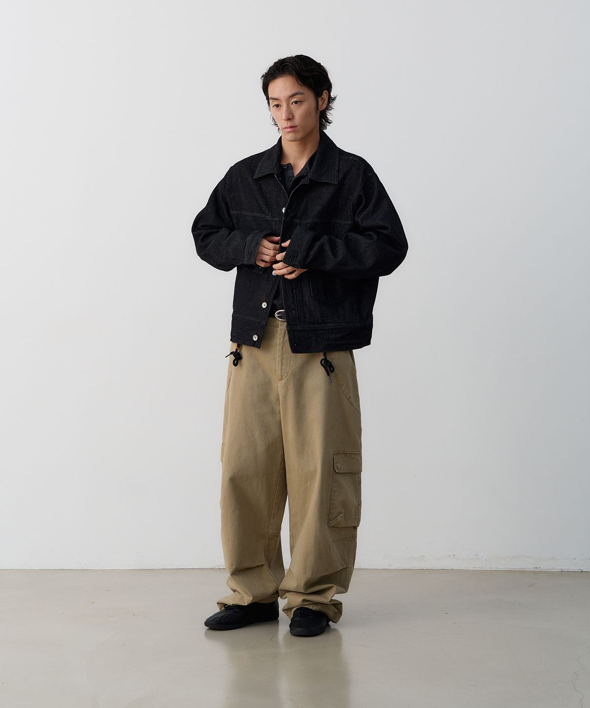 노운(NOUN) washed cargo pants (beige)