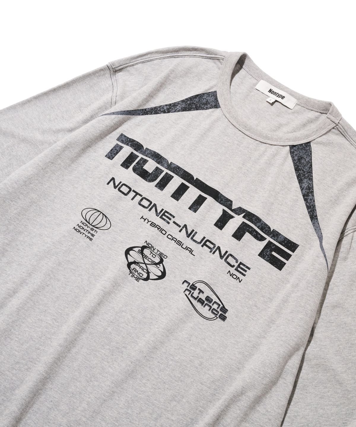 논타입(NONTYPE) NARROW MUITI LONG SLEEVE (GREY)