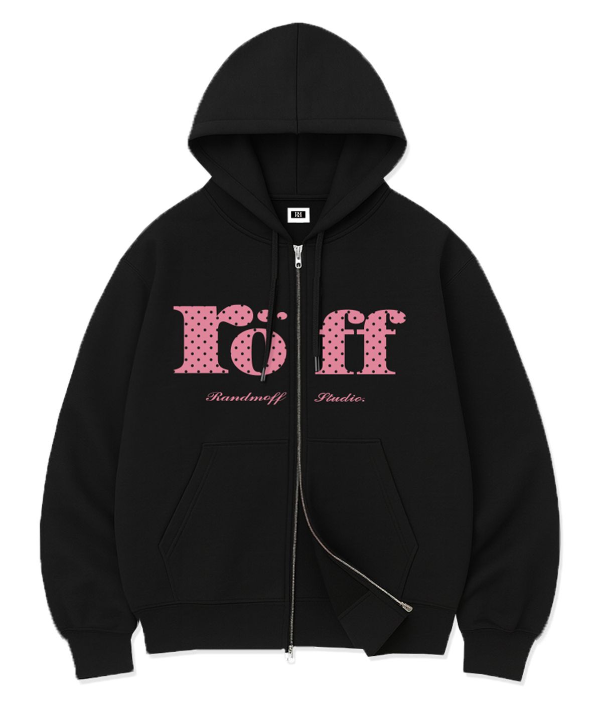 랜덤오프(RANDOMOFF) RÖFF TYPE PLAY SPACE DOT OVER FIT 2-WAY ZIP-UP (5color)