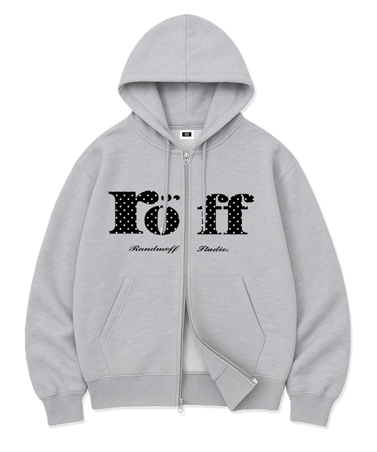 랜덤오프(RANDOMOFF) RÖFF TYPE PLAY SPACE DOT OVER FIT 2-WAY ZIP-UP (5color)