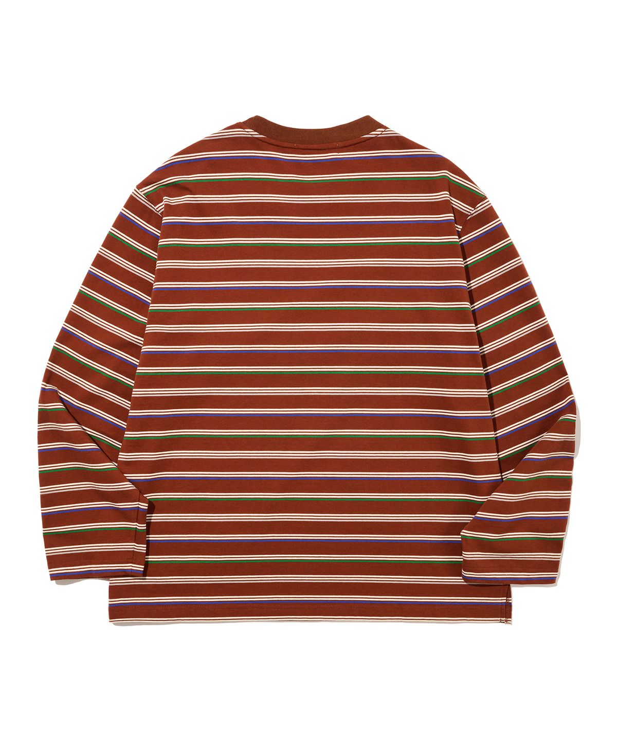 논타입(NONTYPE) VTG STRIPE LONG SLEEVE (BROWN)